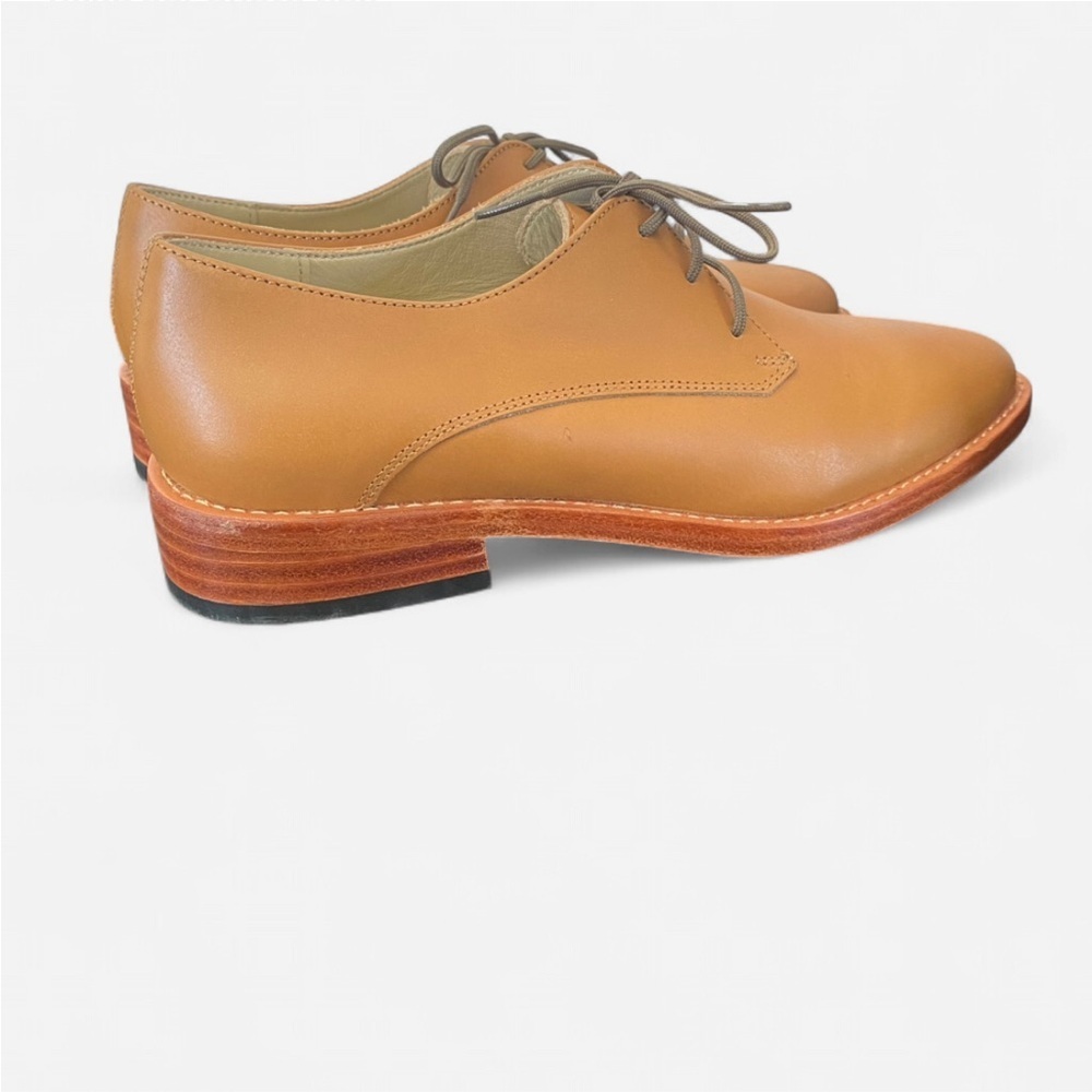 Nisolo James Oxford 6.5 Tan Leather Old Money Quiet Luxury Minimalist - Picture 4 of 14
